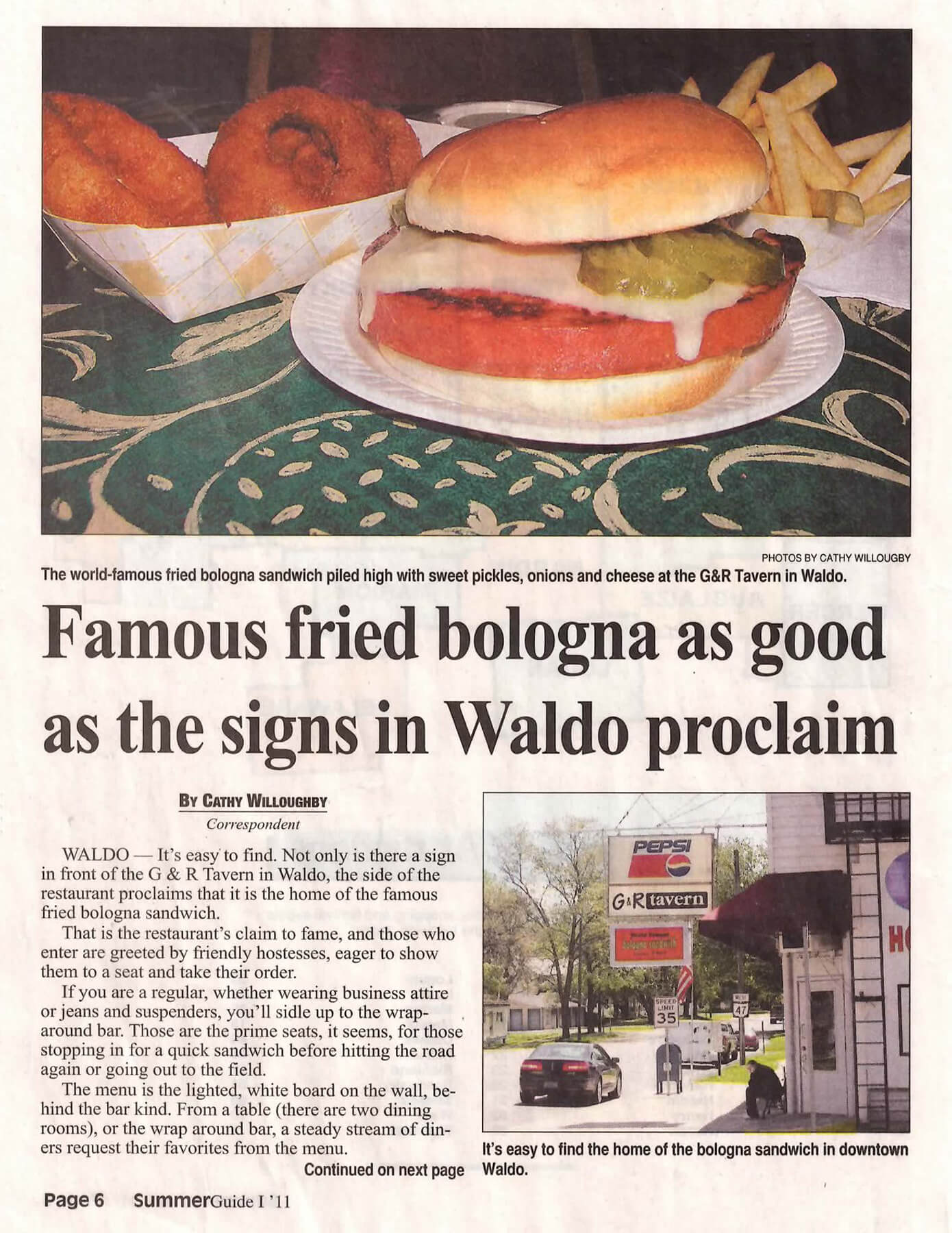 Famous fried Bologna